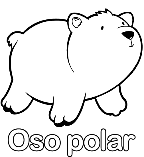 Colorare disgno di Orso polare