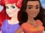 Ariel and Moana Princess on Vaca