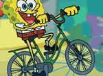 Bob Esponja en bicicleta