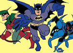 Colorea a Batman y Robin
