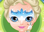Pintura facial de Frozen